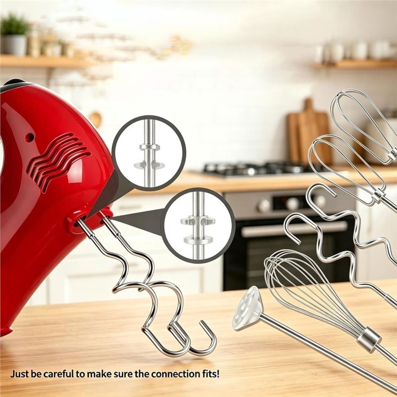 【お手頃価格】ステンレス製ハンドミキサー用アタッチメントセッ - Kitchenaid Mixer Hand Mixer のレビューと価格