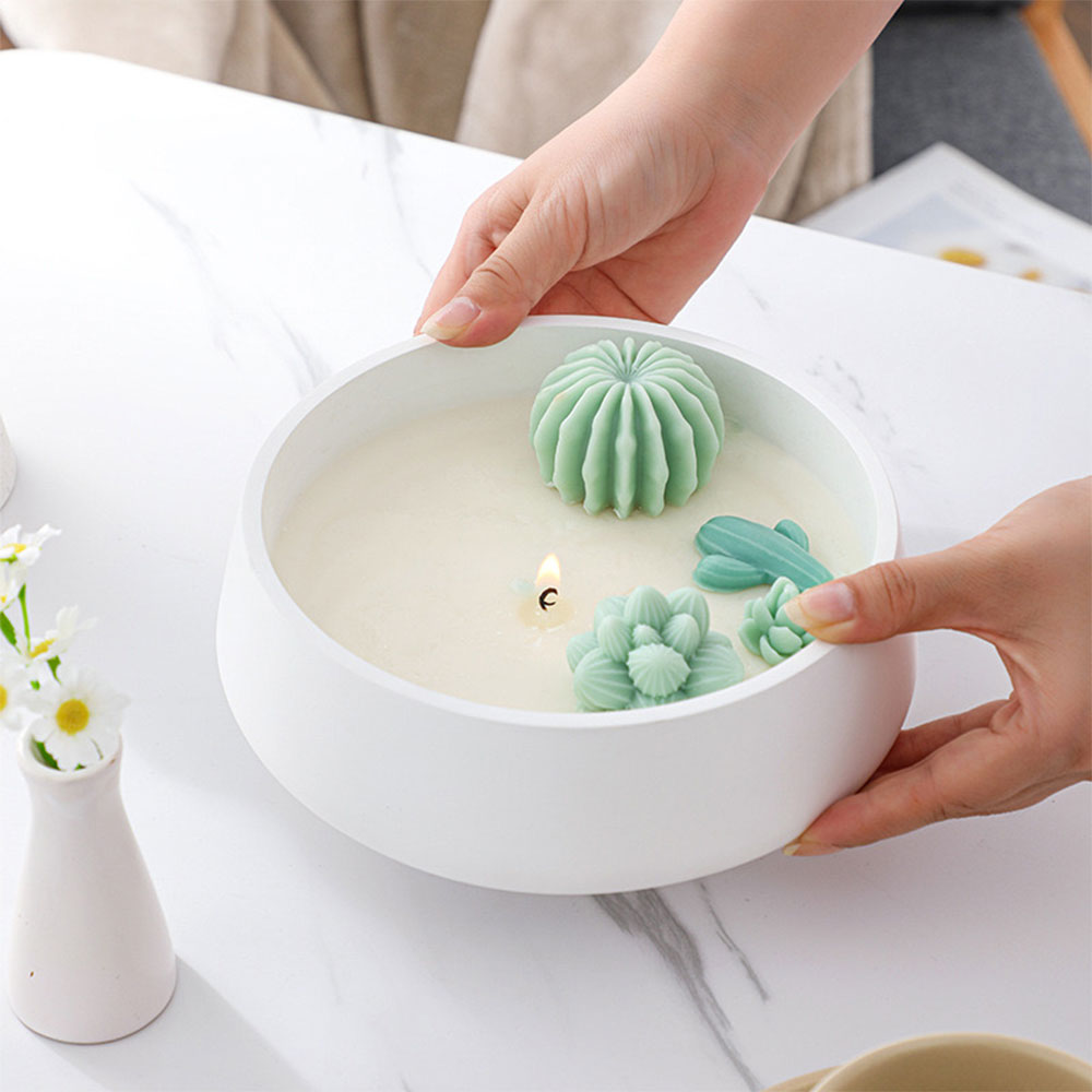 球形セメントキャンドルボウル型、水槽キャンドル容器、屋外植木 - Potsticker Mold のレビューと価格