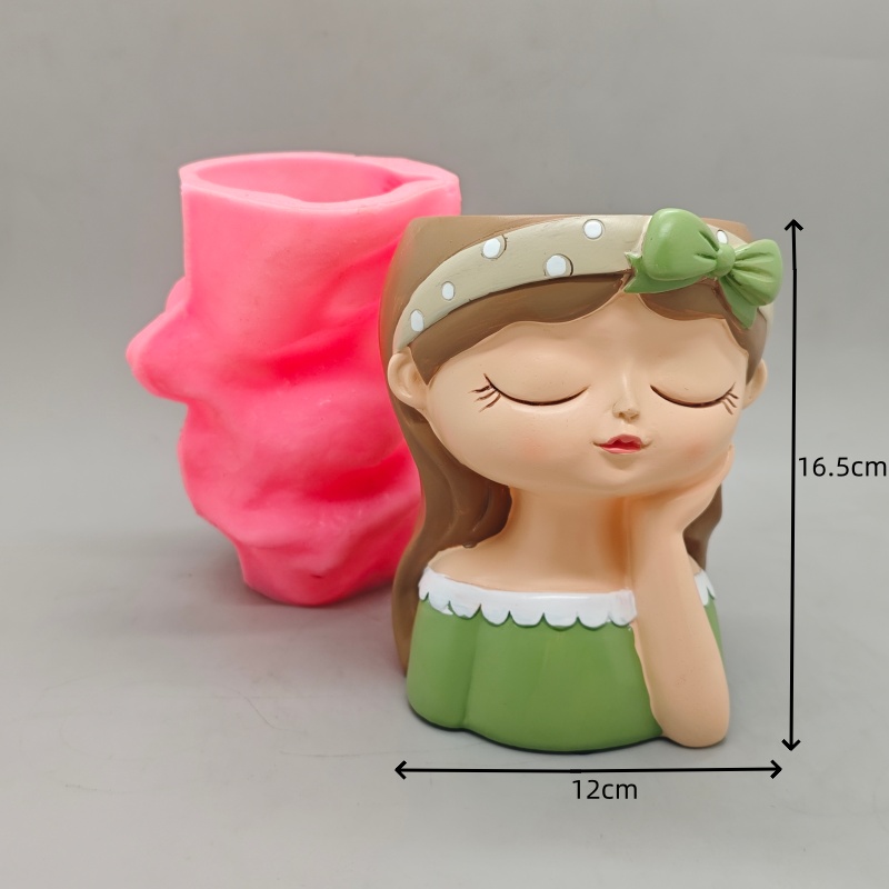 シリコンモールド、かわいいリボン柄の女の子、花柄、北欧スタイ - Potsticker Mold のレビューと価格