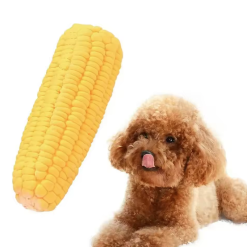 子犬用の音が出るコーンドッグおもちゃ。歯磨きや自己啓発に役立 - Corn Dog Stick のレビューと価格