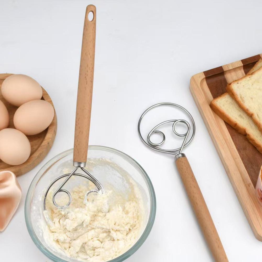オークハンドル付きデンマーク式生地コイルミキサー、家庭用マニ - Danish Pancake Pan のレビューと価格